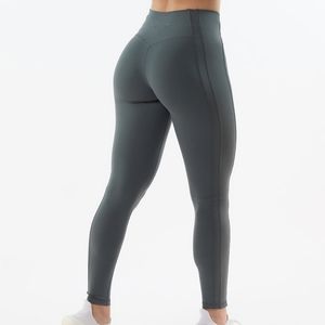 alphalete pulse kinetic leggings in grey, size small